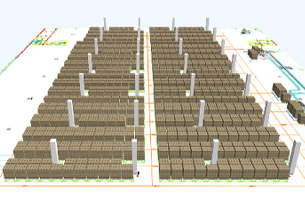某鞋服厂商配送中心叠装整箱仓项目
